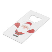 Grappig kerstkerstkerstkerstkerstkerstkerstkerstke creditkaart flessenopener (Voorkant Gekanteld)