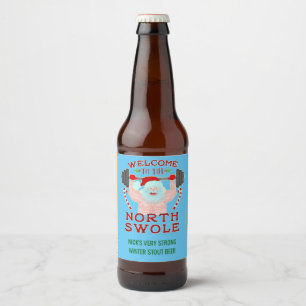 Grappig kerstkerstkerstkerstkerstkerstkerstkerstma bier etiket