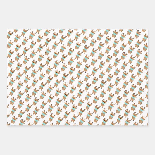 Grappig kerstkerstkerstkerstkerstkerstkerstman, re inpakpapier vel (Voorkant 2)