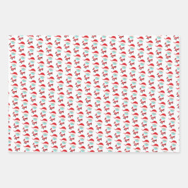 Grappig kerstkerstkerstkerstkerstkerstkerstman, re inpakpapier vel