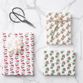 Grappig kerstkerstkerstkerstkerstkerstkerstman, re inpakpapier vel