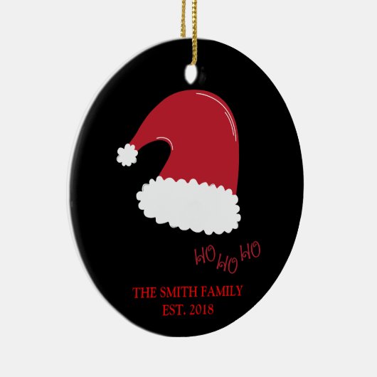 Grappig kerstkerstkerstkerstkerstkerstman met fami keramisch ornament (Rechts)