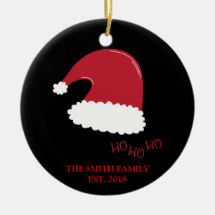 Grappig kerstkerstkerstkerstkerstkerstman met fami keramisch ornament