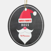 Grappig kerstkerstkerstkerstkerstman's favoriete b keramisch ornament (Links)