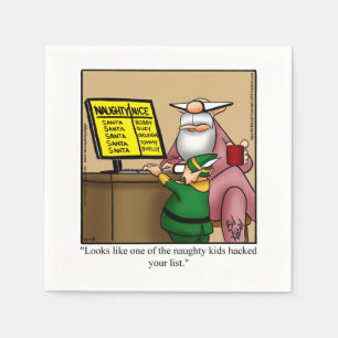 Grappig kerstkerstkerstkerstman, Napkins Servet