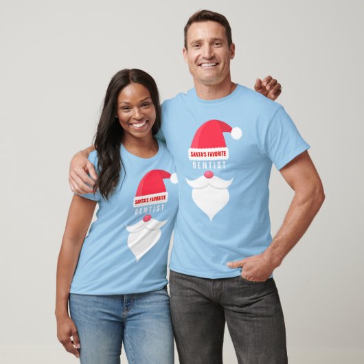 Grappig kerstkerstkerstkerstman's Favoriete Dentis T-shirt (Unisex)