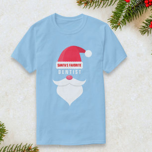 Grappig kerstkerstkerstkerstman's Favoriete Dentis T-shirt
