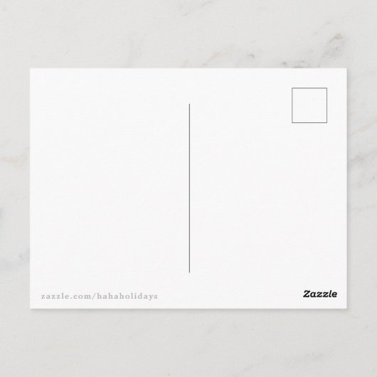 Grappig kerstkerstkerstman-Humor, word me wakker Briefkaart (Achterkant)