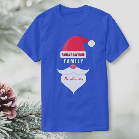 Grappig kerstkerstkerstman's favoriete familie t-shirt