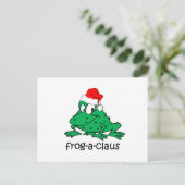 Grappig kerstkikker feestdagenkaart (Staand voorkant)