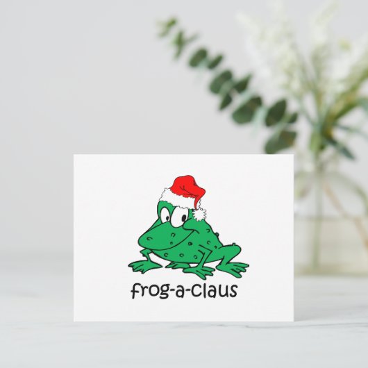 Grappig kerstkikker feestdagenkaart (Staand voorkant)