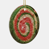 Grappig kerstkoekje Pun Romantic Gift Keramisch Ornament (Rechts)