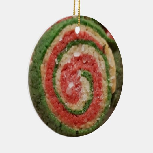 Grappig kerstkoekje Pun Romantic Gift Keramisch Ornament (Rechts)
