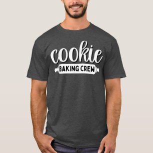 Grappig kerstkoekje voor het bakken van bemannings t-shirt