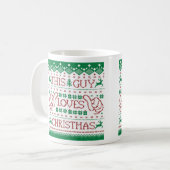 Grappig kerstkoffie Mok (Voorkant links)