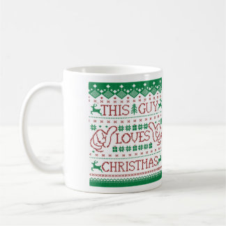 Grappig kerstkoffie Mok