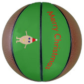 Grappig kerstkogels basketbal (Verticaal)