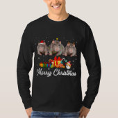 Grappig kerstlampje met Pajama Rat Animals Lov T-shirt (Voorkant)