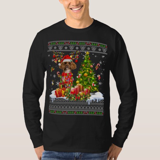 Grappig kerstlampje met pauze, grappige feestdagen t-shirt (Voorkant)
