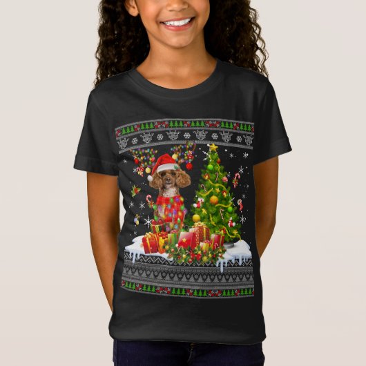 Grappig kerstlampje met pauze, grappige feestdagen t-shirt (Voorkant)