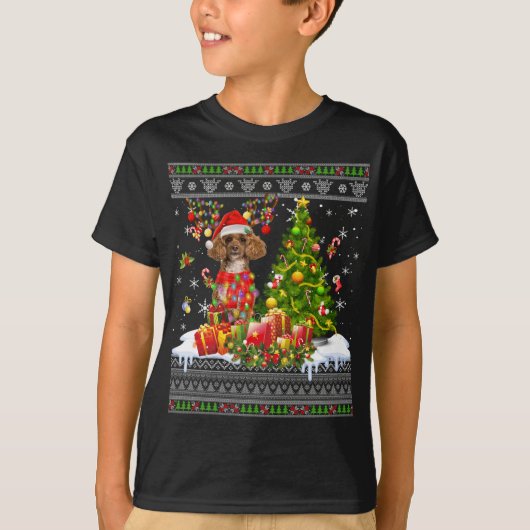 Grappig kerstlampje met pauze, grappige feestdagen t-shirt (Voorkant)