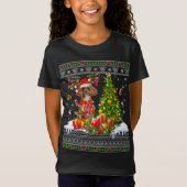 Grappig kerstlampje met pauze, grappige feestdagen t-shirt (Voorkant)