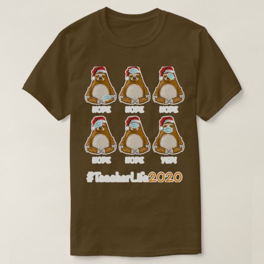 Grappig kerstlerarenleven 2020 t-shirt (Design voorkant)