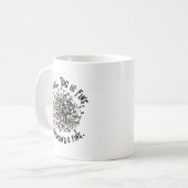 Grappig kerstlicht Ironic Kerstmis Mok (Voorkant links)