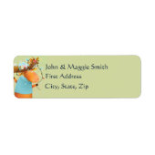 Grappig kerstlicht Moose Animal Cartoon Etiket (Voorkant)