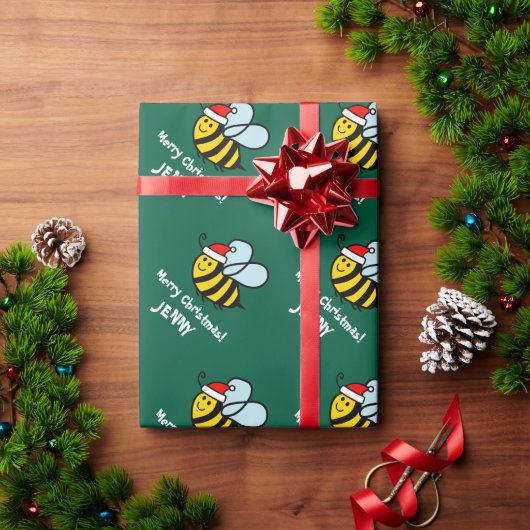 Grappig Kerstman bij cadeaupapier voor kinderen (Feestdagen Geschenken)