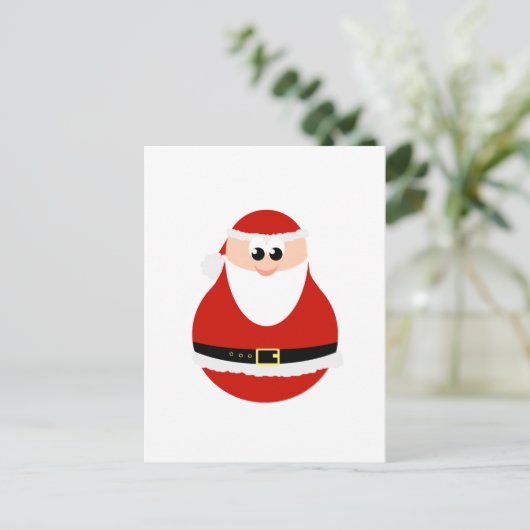 Grappig Kerstman Briefkaart (Staand voorkant)