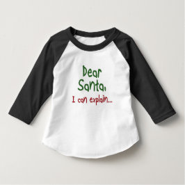 Grappig Kerstman citaat Peuter Kerst kinder kledin Shirts