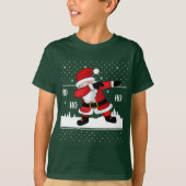 Grappig Kerstman Dabbing T-shirt (Voorkant)