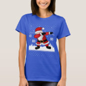 Grappig Kerstman Dabbing T-shirt (Voorkant)