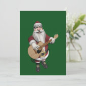 Grappig kerstman feestdagenkaart (Staand voorkant)