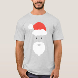 Grappig Kerstman Gezicht blij Vrolijk Kerstfeest f T-shirt