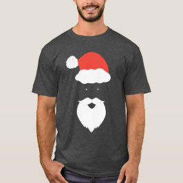 Grappig Kerstman Gezicht blij Vrolijk Kerstfeest f T-shirt