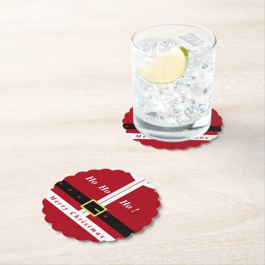 Grappig Kerstman Kerst Papier Onderzetter (Insitu)