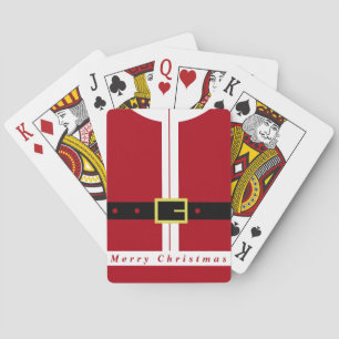Grappig Kerstman Ontwerp Cadeau Kerstmis Speelkaar Pokerkaarten