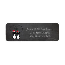 Grappig Kerstman paar Kerstmis krijtbord