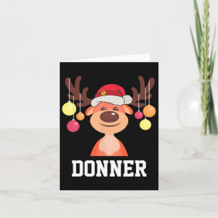 Grappig Kerstman Rendier Donner Kerstgroep Kostuum Kaart