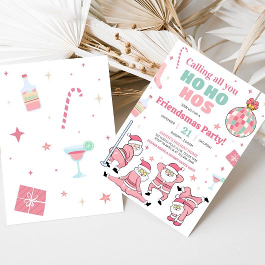 Grappig Kerstman Vriendjes Kerstfeest Kaart