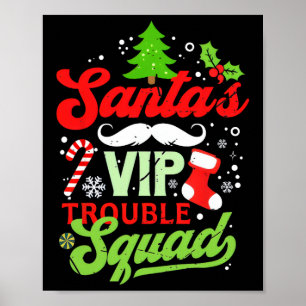 Grappig Kerstman's VIP Probleem Squad Probleem Poster