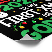 Grappig Kerstmis 2025 Is Mijn Eerste Kerstmis Als Poster (Hoek)