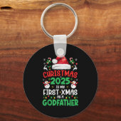 Grappig Kerstmis 2025 Is Mijn Eerste Kerstmis Als  Sleutelhanger (Voorkant)