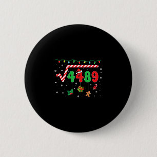 Grappig Kerstmis 6 7 Wiskundeleraar 67 Meme Vierka Ronde Button 5,7 Cm