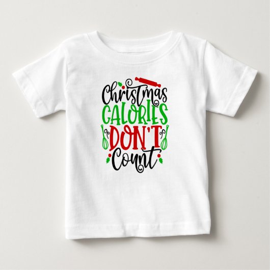 Grappig Kerstmis Calorieën Tellen Niet Ontwerp (Voorkant)