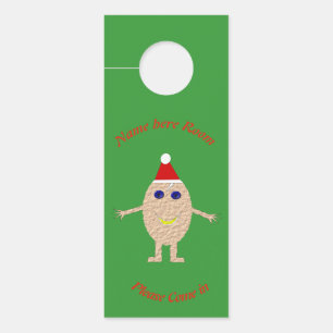 Grappig Kerstmis Ei Gepersonaliseerd Deurhanger