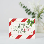 Grappig Kerstmis Familie Retro Uitstel Feestdagenkaart (Staand voorkant)
