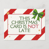 Grappig Kerstmis Familie Retro Uitstel Feestdagenkaart (Voorkant)